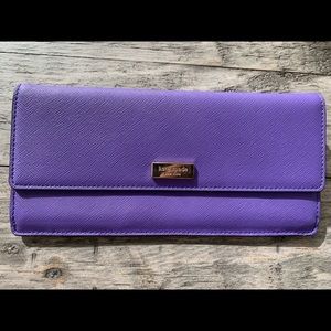Kate Spade purple long wallet
